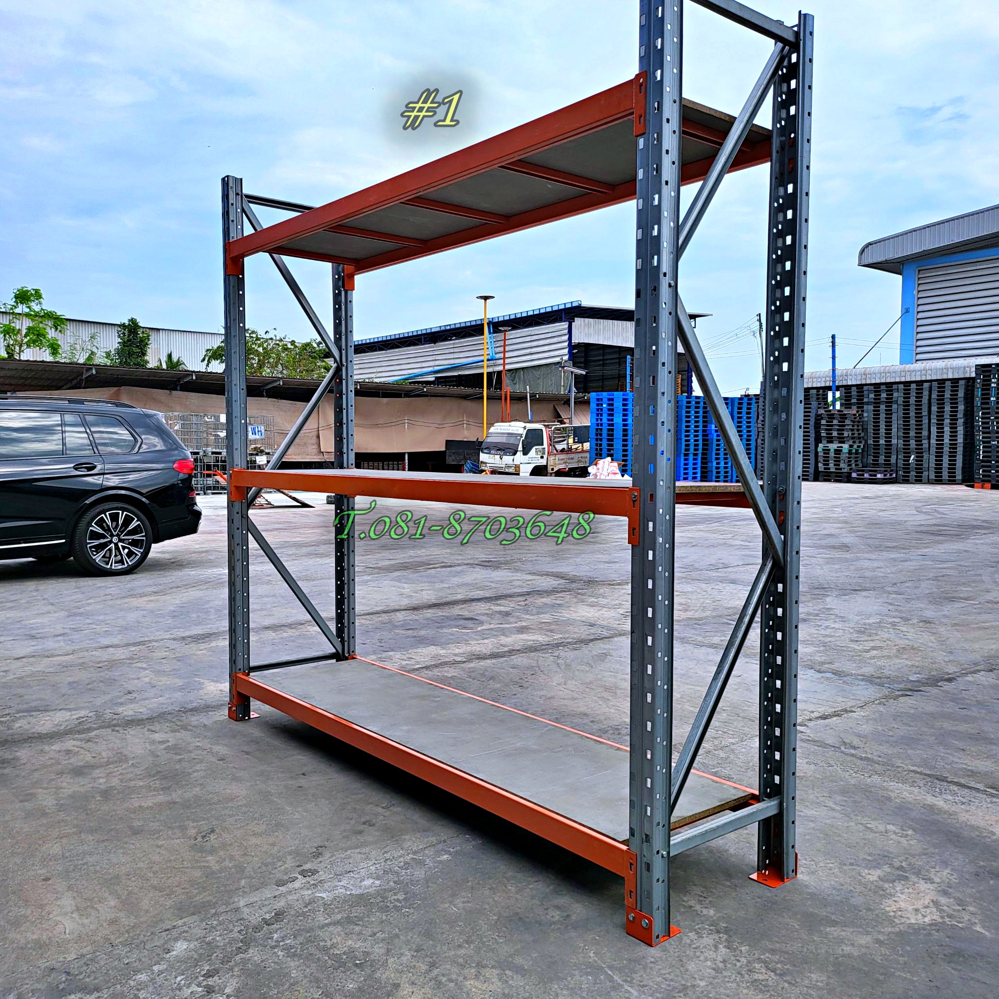 Medium rack ปูแผ่นวีว่าบอร์ด 20mm -ขนาด ลึก 65cm ยาว2.5m สูง2.5m
