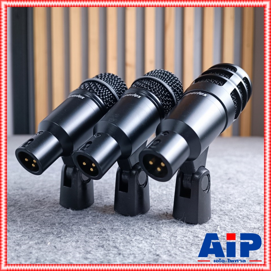 SUPERLUX DRKA3C2 ไมค์เครื่องดนตรี5ชิ้น ไมค์ ไมค์ชุด ชุดMIC ไมค์กลอง MIC ชุดไมค์กลอง ไมค์หนีบกลอง เอไอ-ไพศาล