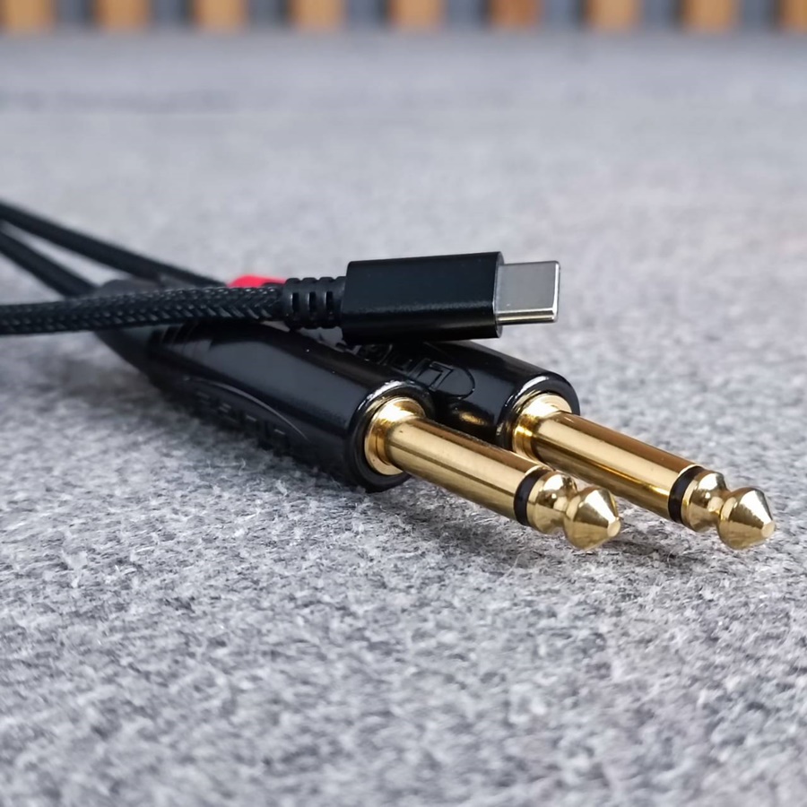 ยาว1.5เมตร LIDGE YM-401 1.5เมตร สาย USB TYPE-C ออก PHONE MONOx2 สายสัญญาณเสียง type C - mic mono เอไอ-ไพศาล