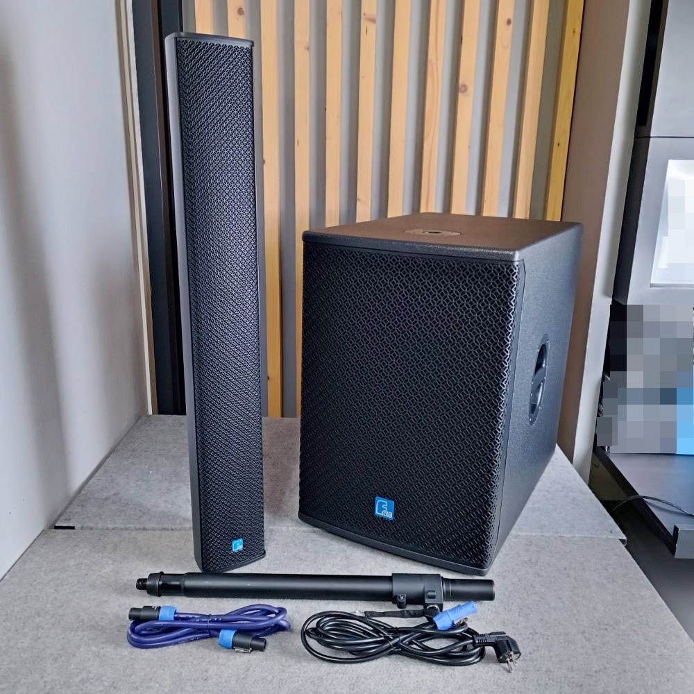 FDB K-15BAS + K4 ชุดลำโพงคอลัมน์ มีแอมป์ในตัว ลำโพงคอลัมน์แอคทีฟ 6×4 นิ้ว ซับ 15 นิ้ว K 15BAS K4 K15BASK4 เอไอ-ไพศาล