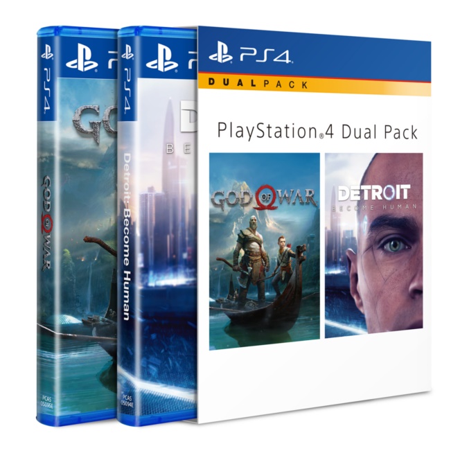 PS4: Dual Pack : God of War and Detroit (R3)