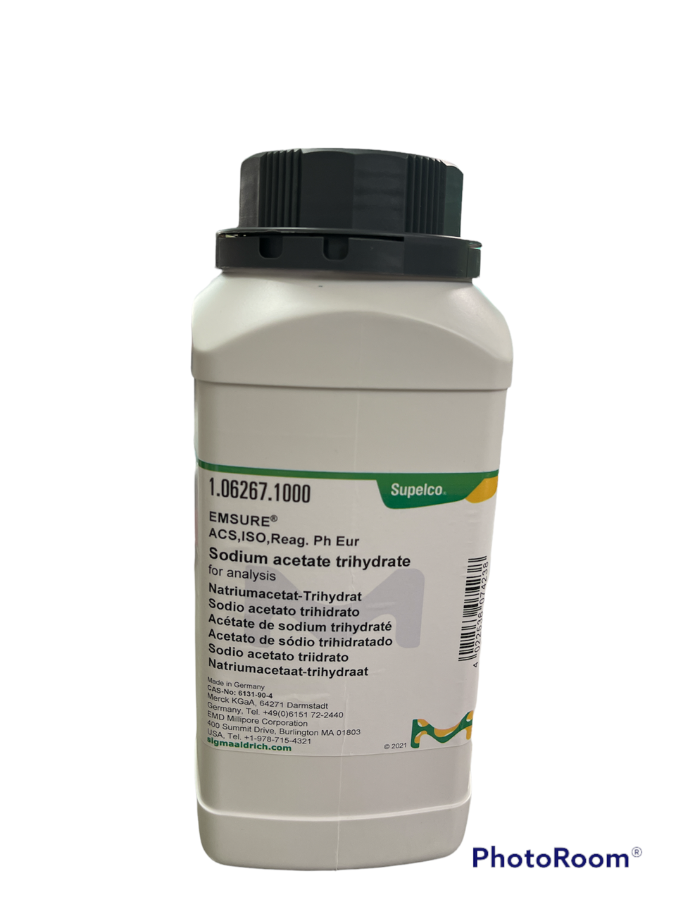 Sodium Acetate Trihydrate AR, 1 Kg -Merck Germany