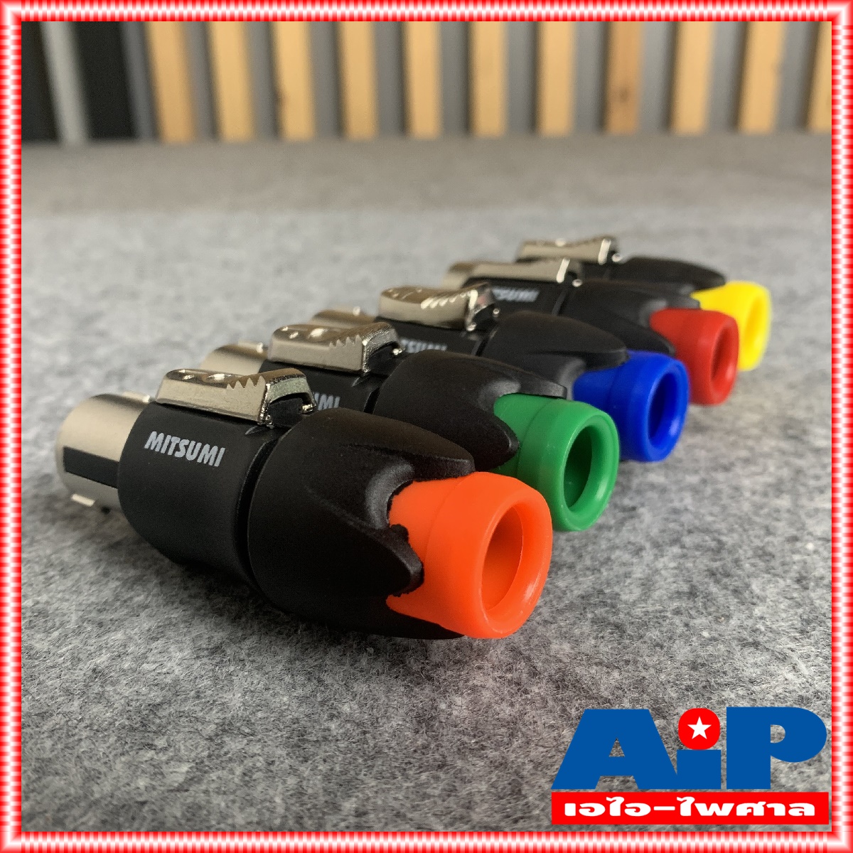 1ตัว มี5สีให้เลือก MITSUMI 911S06EX SPEAKON เสริมเหล็ก ปลั๊กลำโพง หัวspeakon สเปคคอน สเปคค่อนลำโพง สเปคค่อน เอไอ-ไพศาล