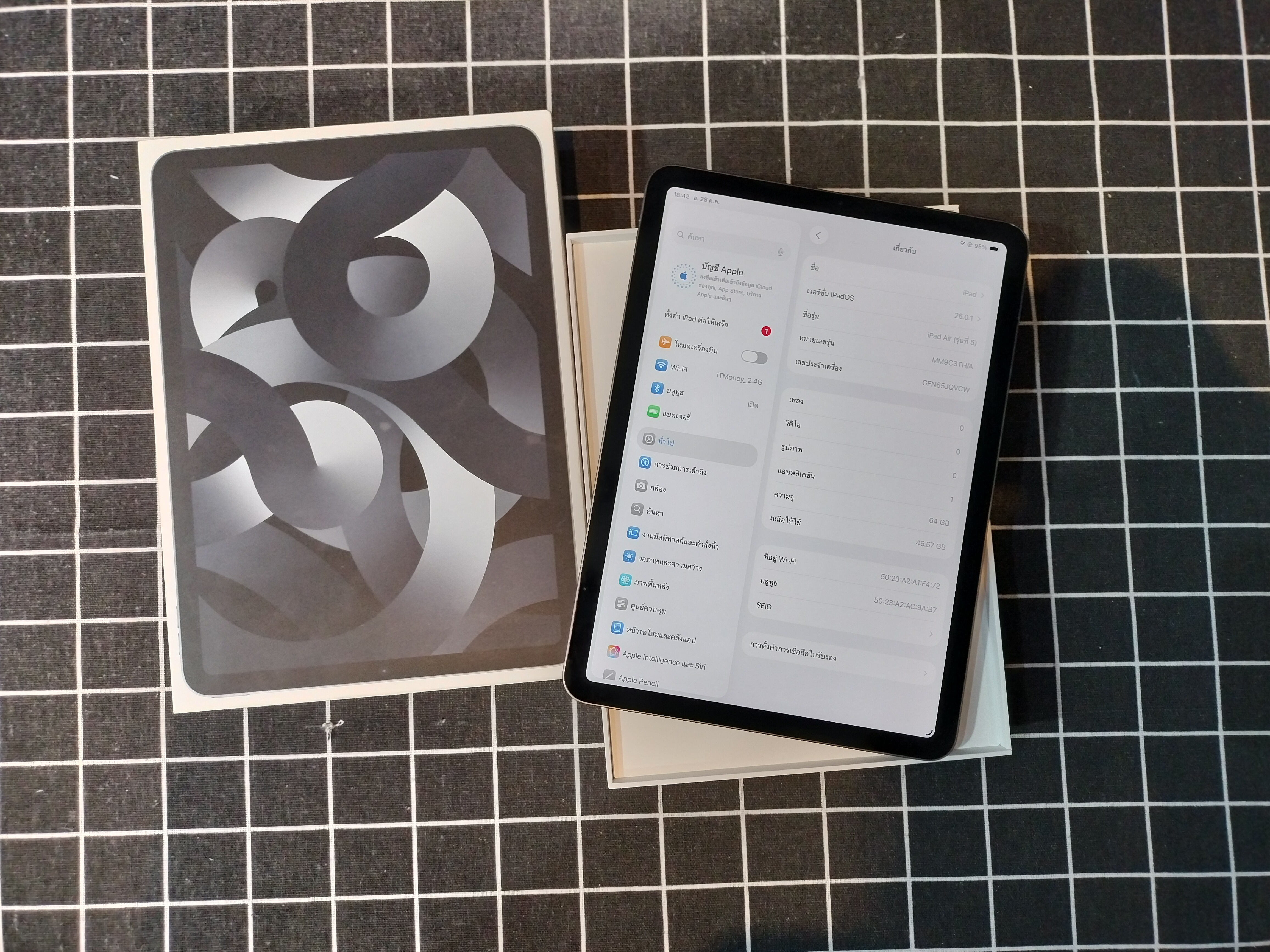 🎀🐰iPad Air 5th 64GB Wifi Space Gray 🐰🎀🥰👏🏻มาแล้วจ้าา Air5 สภาพดี แบตเยอะ ครบกล่อง ราคาสุดคุ้ม 👀