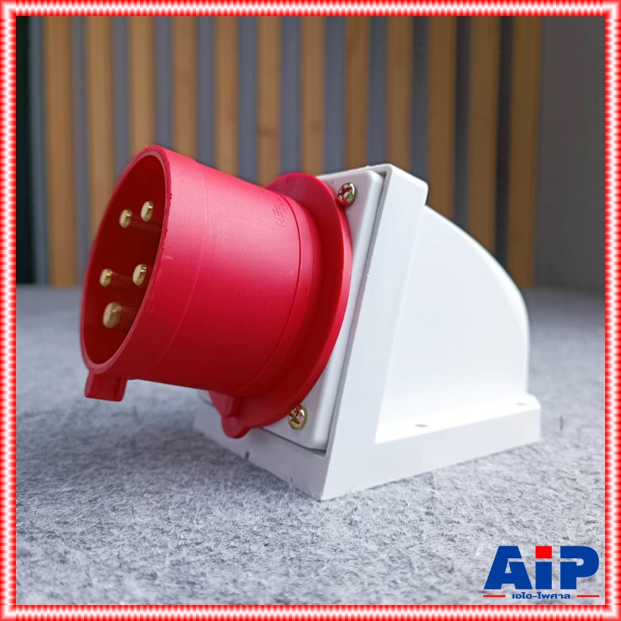 ปลั๊กP525 5ขา 32Aสีแดง ปลั๊กP 525 ปลั๊กตัวผู้ เพาเวอร์ปลั๊ก ปลั๊กตัวผู้แบบยึด ปลั๊กตัวผู้5ขา ปลั๊กP-525 เอไอ-ไพศาล