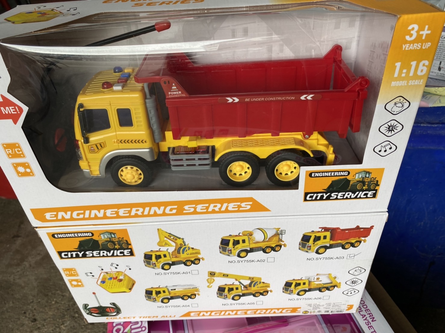 SY755K-A03 ของเล่นเด็กรถดั้มบังคับรีโมทมีเสียง คันละ