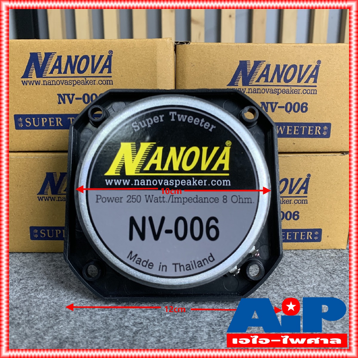 1ดอก NANOVA NV006 ลำโพงแหลมจรวด ราคาสินค้าต่อ1ดอกครับ ขนาดตัวลำโพง 12x12x5.5 เซนติเมตร ลำโพงแหลม ดอกลำโพงแหลม NV-006 NV 006