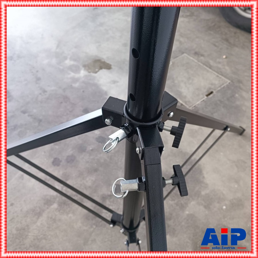 TADA DA-25T ขาตั้งไฟมีรอก2ชั้น ขาแขวนลำโพง+ไฟ2ชั้น ธาดา ขาตั้งไฟ ขาตั้งลำโพง แบบใช้รอก DA 25T DA25T เอไอ-ไพศาล