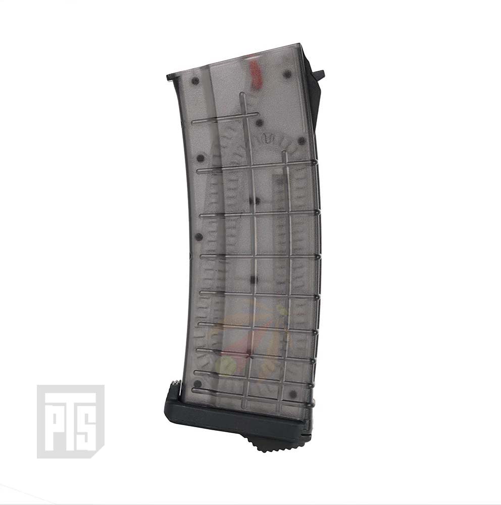 PTS TPM-AK Magazine For AEG AK Series 155rd - Translucent Black