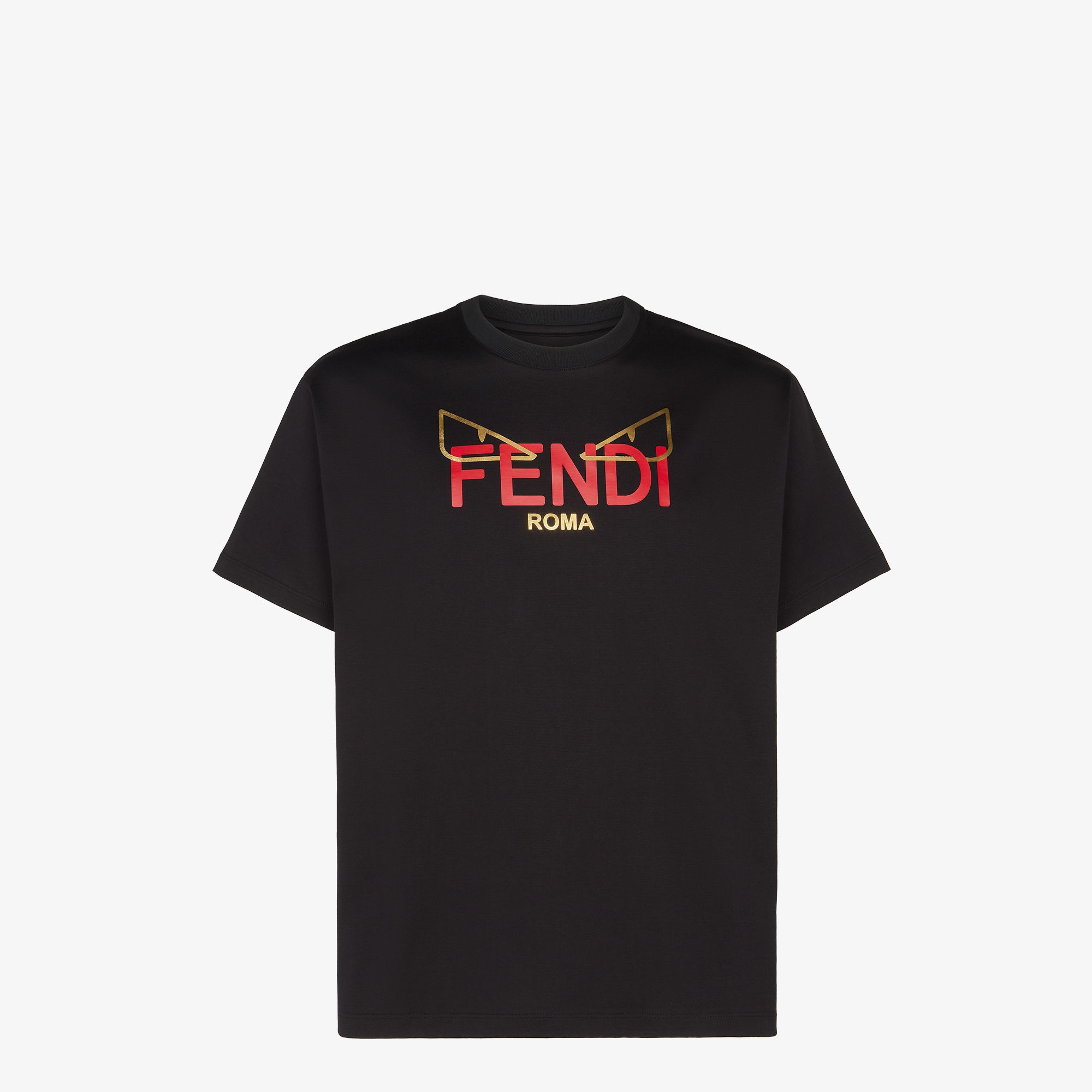 **do** เสื้อยืด Fendi T-Shirt Lunar New Year black cotton ใส่ได้ ชาย หญิง สินค้าใหม่ ของแท้