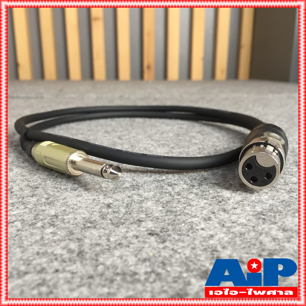 1เมตร AMPHENOL สาย XLRเมีย - PHONE 1M CA03-33-C-001 สาย ปลั๊กไมค์ - cannon เมีย ความยาว 1เมตร สายสัญญาณ ไมค์ ผู้ - XLR เมีย