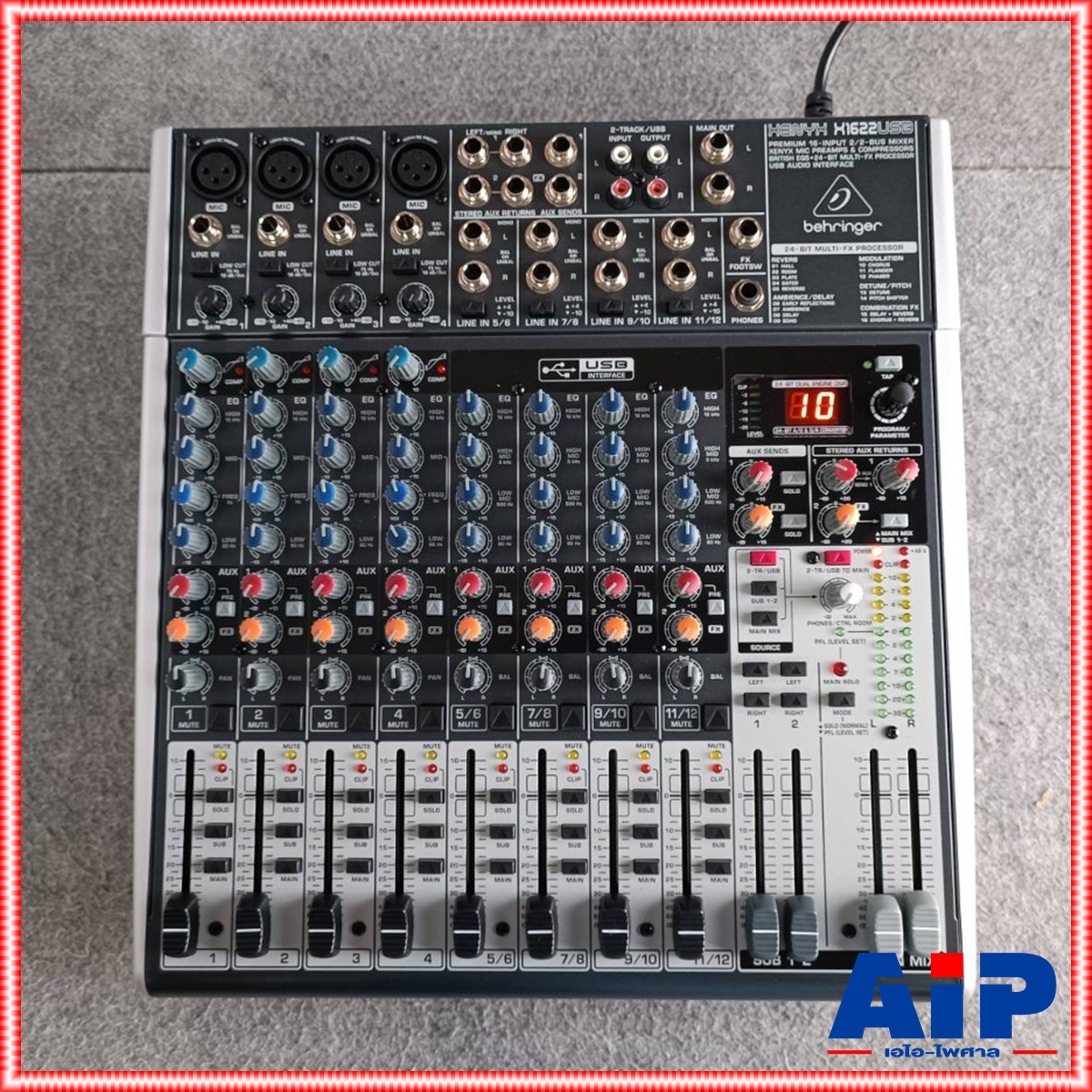 BEHRINGER XENYX-X1622USB mixer BEHRINGER XENYX X1622FX Mixer เครื่องผสมสัญญาณเสียง มิกเซอร์ แบบอนาล็อค Behringer Xenyx XX1622FX +++ เอไอ-ไพศาล