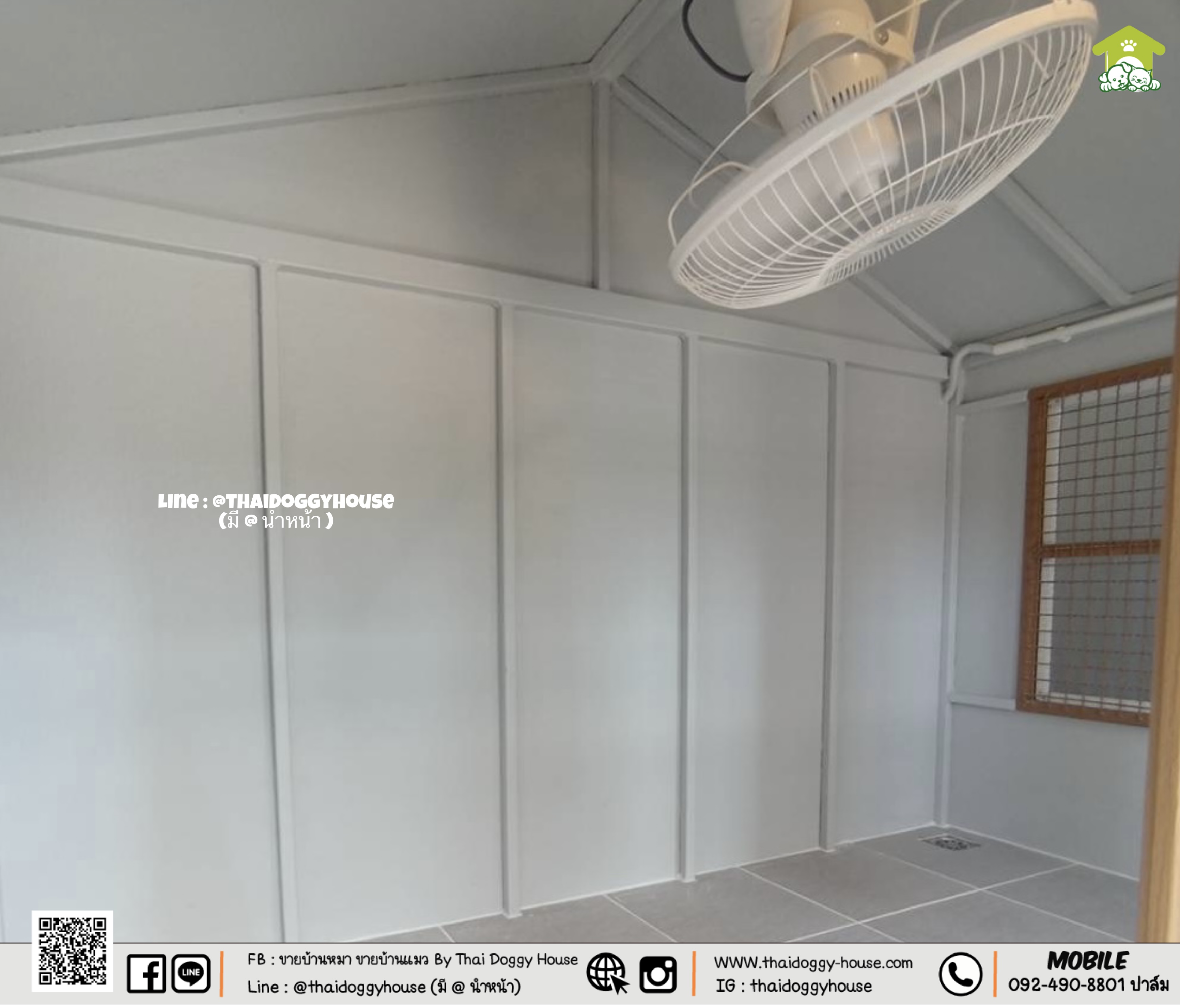 บ้านหมา บ้านแมว " 𝐍𝐎𝐑𝐃𝐈𝐂 𝐒𝐓𝐘𝐋𝐄 " มีตะแกรงเหล็ก มุ้งลวด พร้อมประตูบานสวิง ให้น้องๆเข้า-ออกเองได้ อากาศถ่ายเทได้ดี 🐶😽 ✨