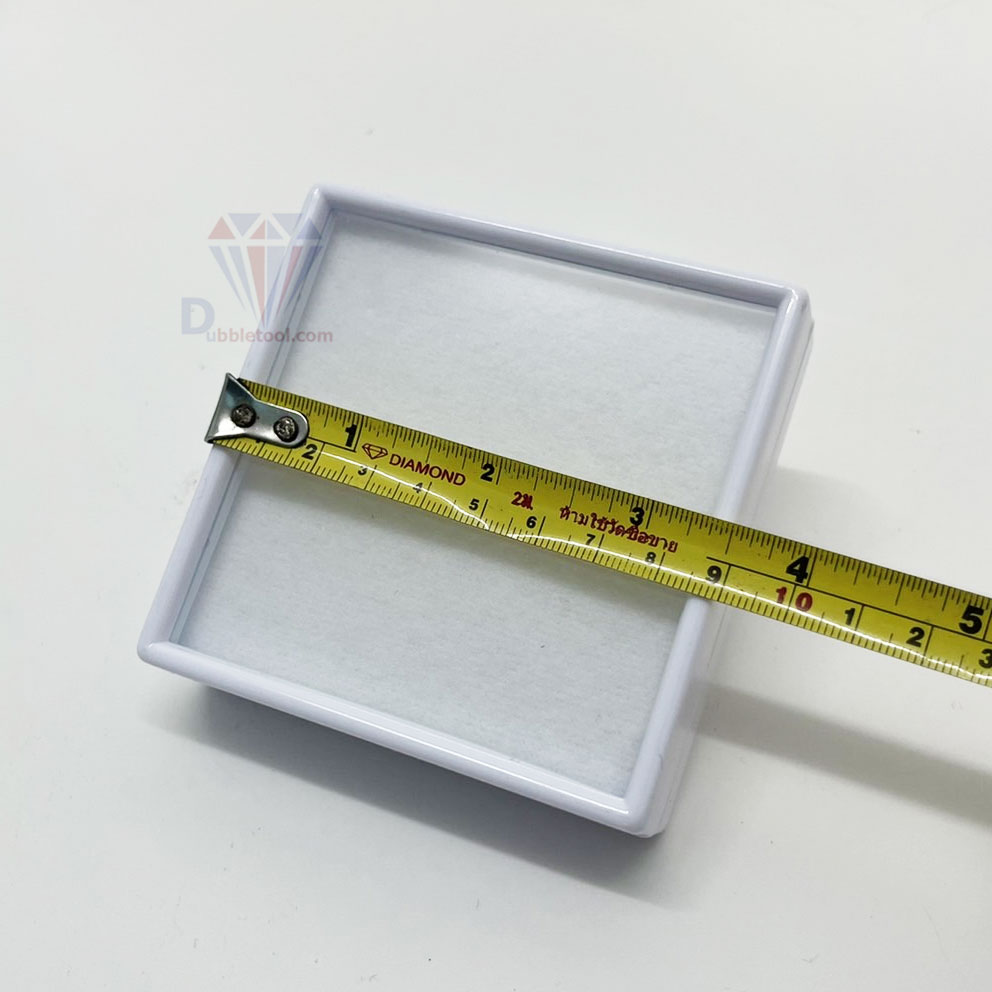 กล่องพลอย กล่องใส่พลอย ขนาด 9x9 Cm. 10ใบ กล่องใส่เครื่องประดับ พื้นด้านล่างเป็นกำมะหยี่ตังรองสินค้าเป็นฟองน้ำ
