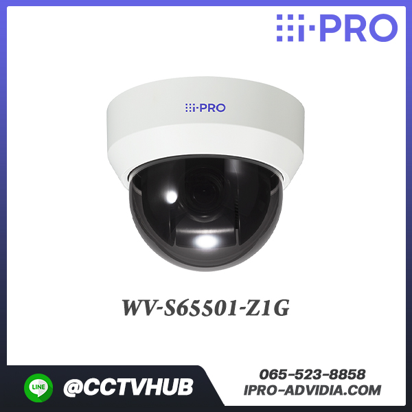 กล้อง PTZ i-PRO รุ่น WV-S65501-Z1G 5MP Outdoor PTZ Network Camera with 10x Optical Zoom Lens
