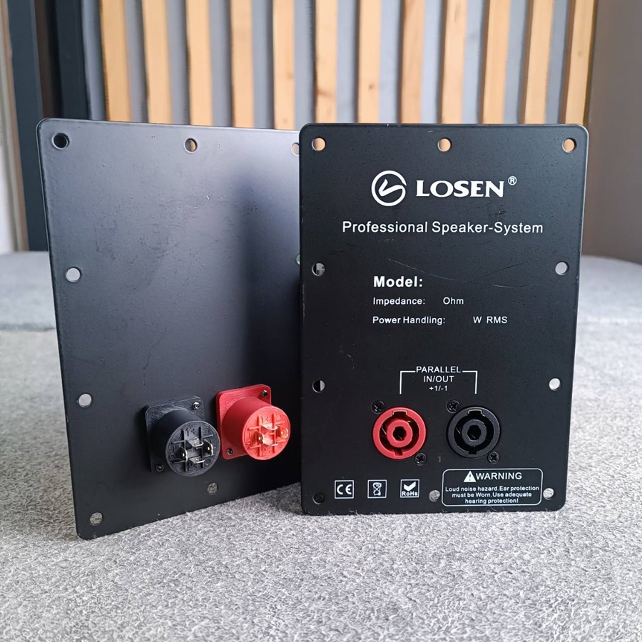 1อัน ลดล้างสต็อค LOSEN LF-61022 แท็ปลำโพงซับเบส แท็ปสเปคคอนx2 12x17cm. แท็ปหลังตู้ลำโพง แท็ปลำโพง SPEAKON เอไอ-ไพศาล