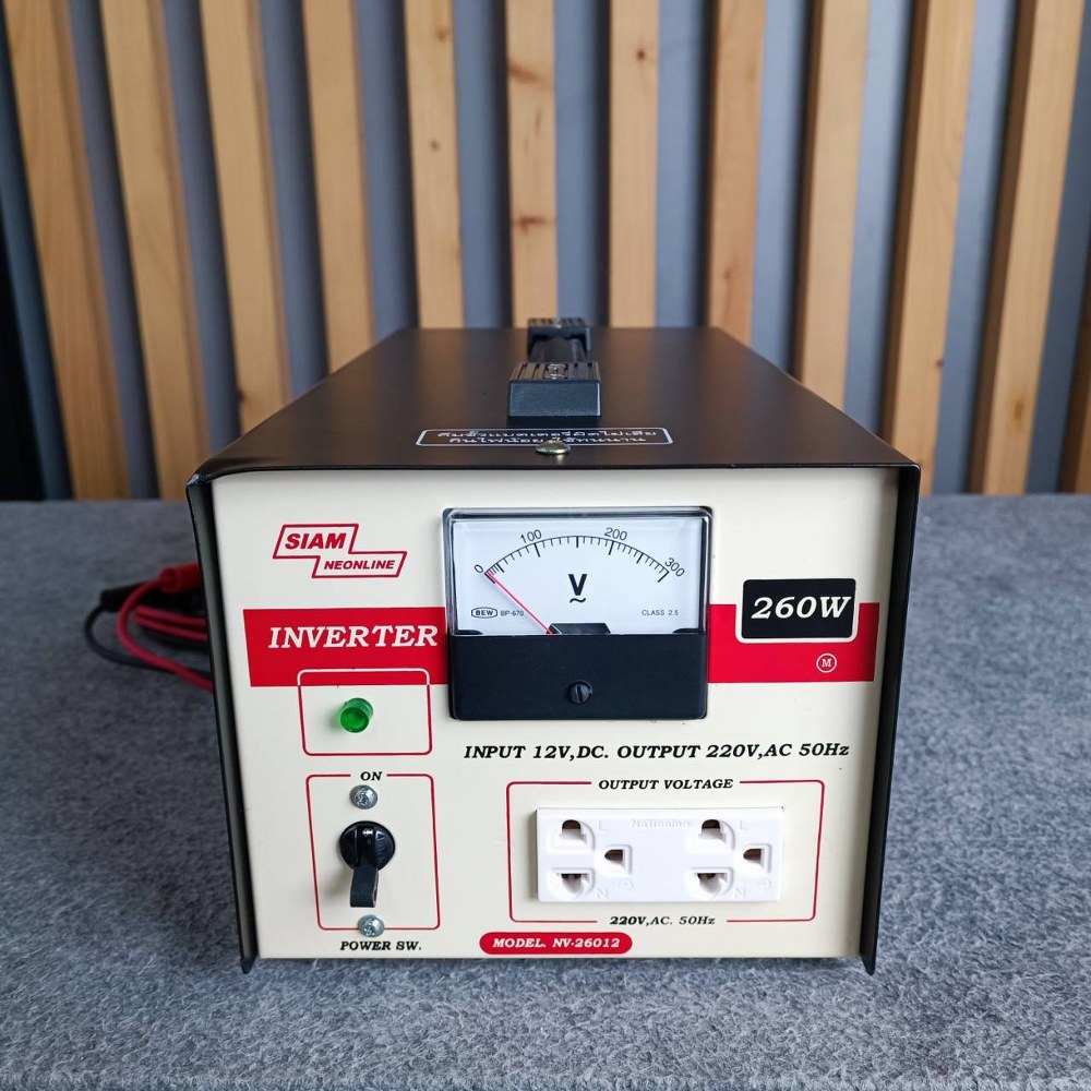 SIAM NEO NV-26012 อินเวอร์เตอร์ 260W 12V หม้อแปลงไฟ Inverter อินเวอร์เตอร์ สยามนีออน อินเวอร์เตอร์12V NV 26012 NV26012 เอไอ-ไพศาล