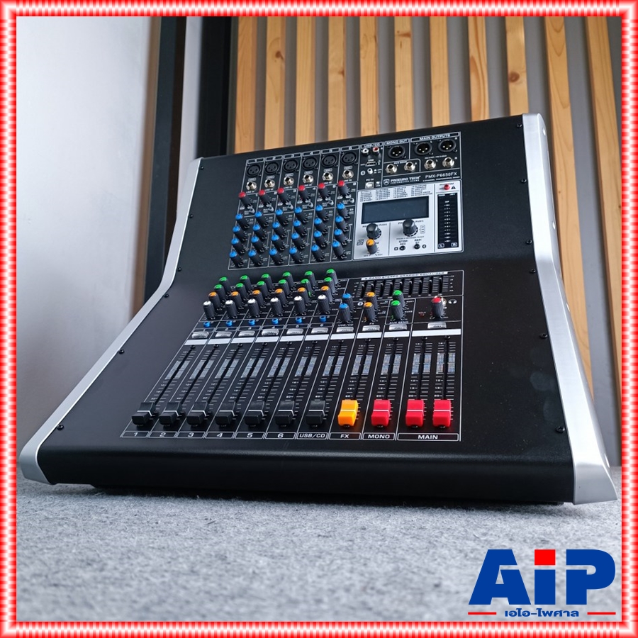 PROEUROTECH PMX-P6650FX POWERMIXER+บูลทูส เพาเวอร์มิกเซอร์ รุ่นใหม่ โปรยูโรเทค 6 ช่อง 650 วัตต์ PMX P6650 FX PMXP6650FX เอไอ-ไพศาล