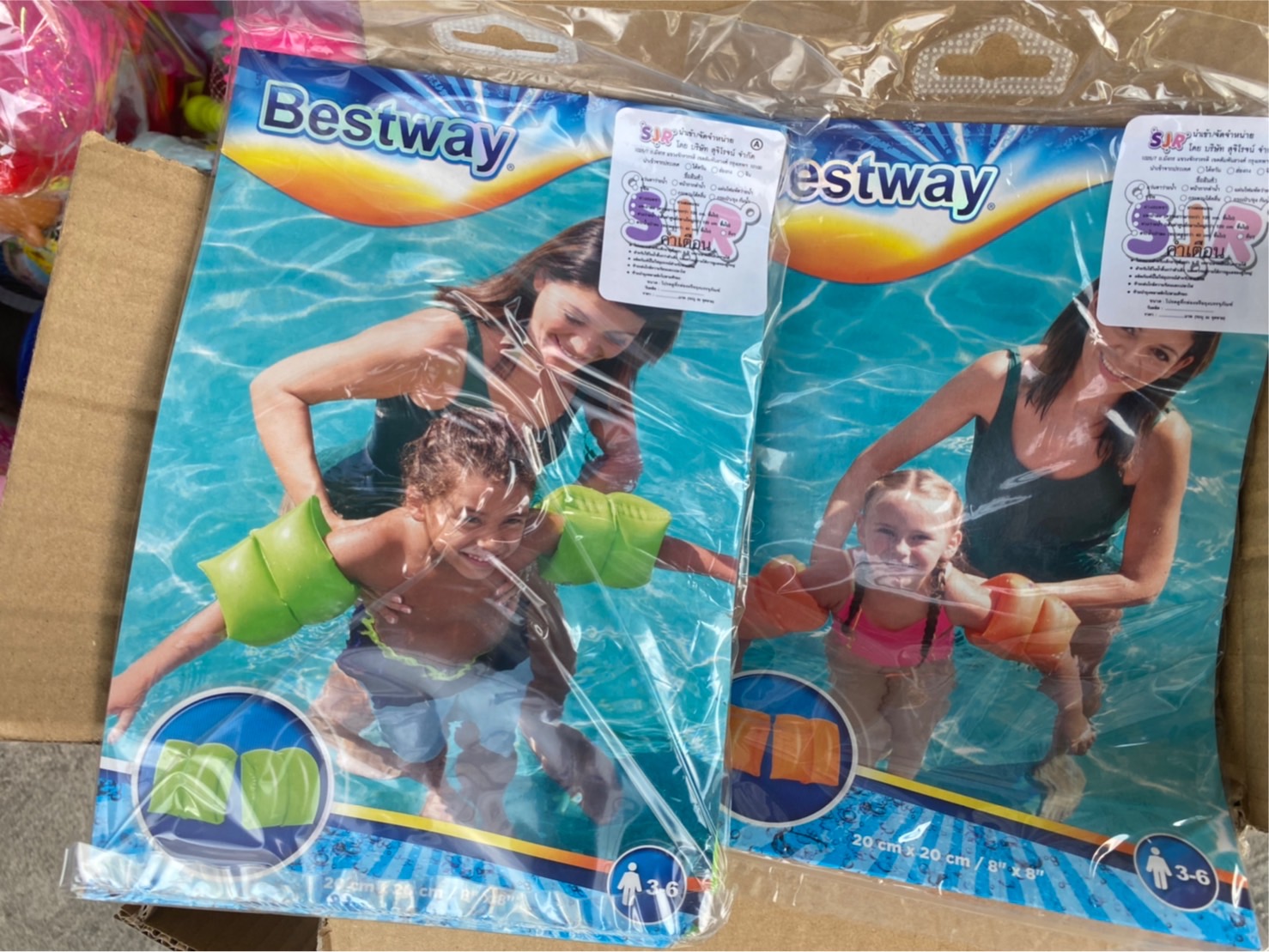 BW-32005 สินค้าเป่าลมปอกแขนว่ายน้ำเด็ก ชูชีพแขนเด็ก สอดแขนเด็ก Bestway ลิขสิทธิ์ถูกต้อง ปลีกห่อละ
