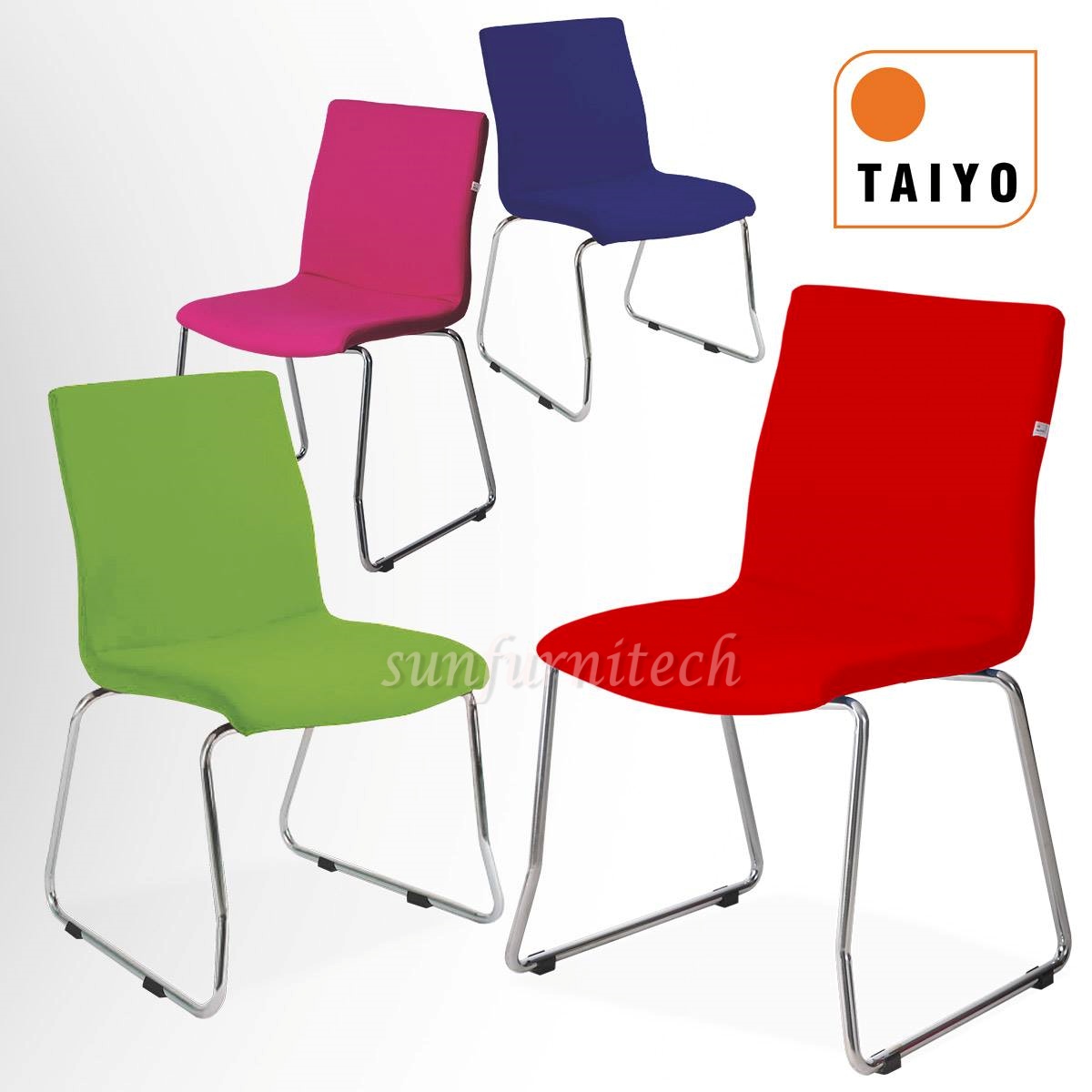 เก้าอี้แฟชั่น, เก้าอี้อเนกประสงค์, เก้าอี้รับรองหุ้มหนัง Taiyo รุ่น CS 071