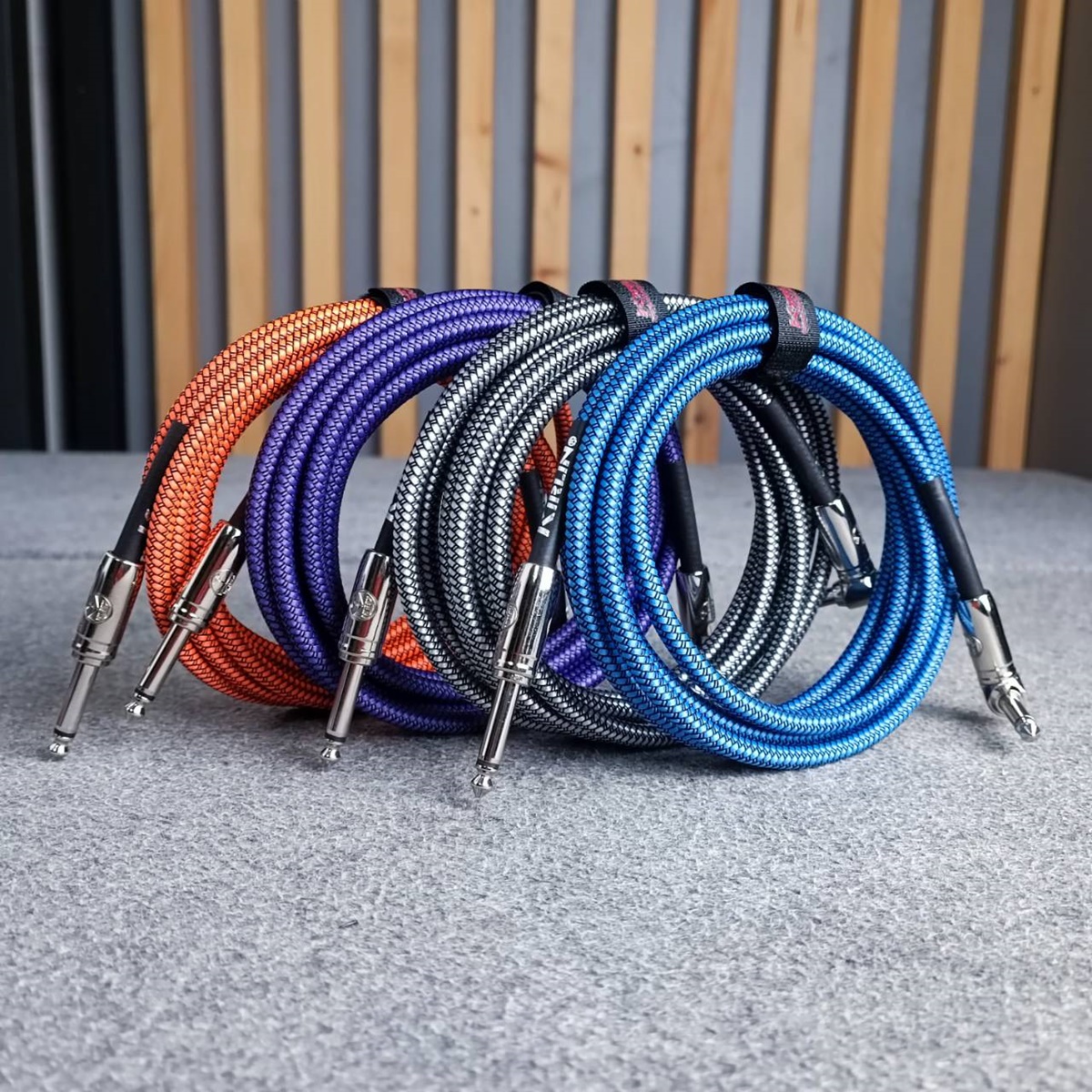 6เมตร(1เส้น) KIRLIN IWCC-202PN สายกีต้าร์6เมตร ตรง+งอ มีให้เลือก 4สี สีส้ม / ม่วง / ดำ / น้ำเงิน สายแจ็คกีต้าร์ แบบถัก 20awg สายไมค์หัวท้าย สายสัญญาณสำเร็จรูป เอไอ-ไพศาล สีส้ม