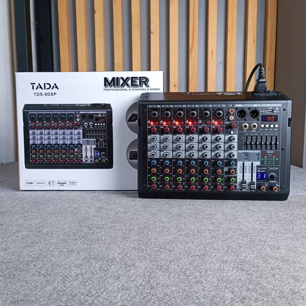 TADA TDS-8 DSP MIXER มิกเซอร์อนาล็อก เครื่องผสมสัญญาณเสียง เครื่องเสียง ธาดา TA DA TDS 8 TDS8 เอไอ-ไพศาล