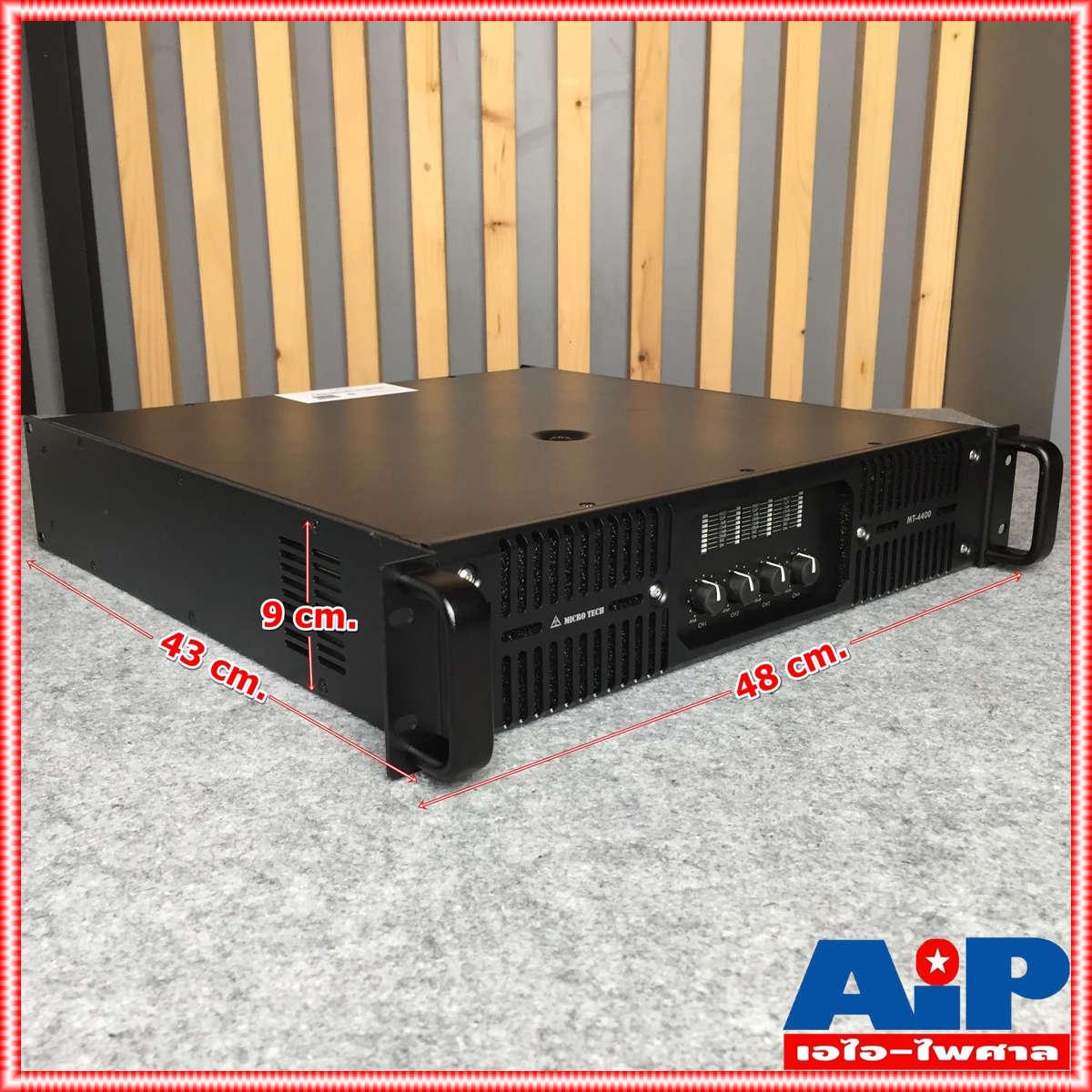 MICROTECH MT-4400 power amp 4CH กำลังวัตต์ 400W ที่ 8โอห์ม / 600W ที่ 4โอห์ม คลาส H ไฟ 2 สเต็ป MT4400 MT 4400 เอไอ-ไพศาล