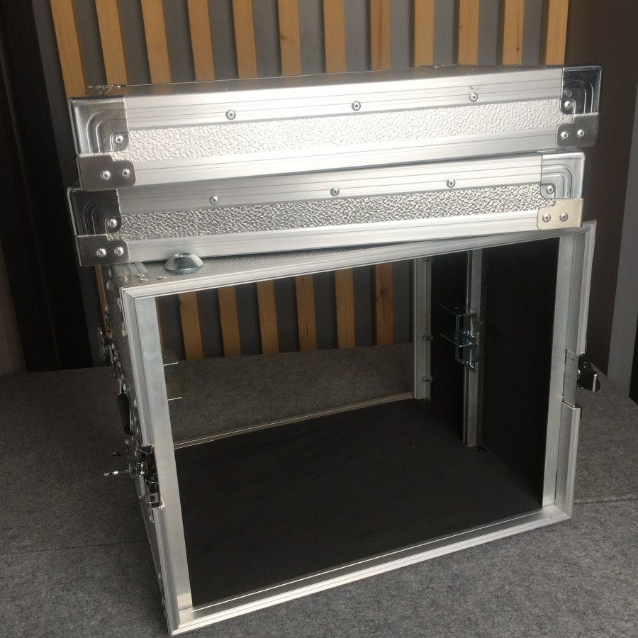 COMPACT RACK เครื่องเสียง SD8U 2ฝาหน้า-หลัง ลึก16นิ้ว ผิวอลูมิเนียม แร็คเครื่องเสียง แร็ค คอมแพ็ค แร็คใส่อุปกรณ์ แร็คใส่แอมป์ SD8 U SD-8U