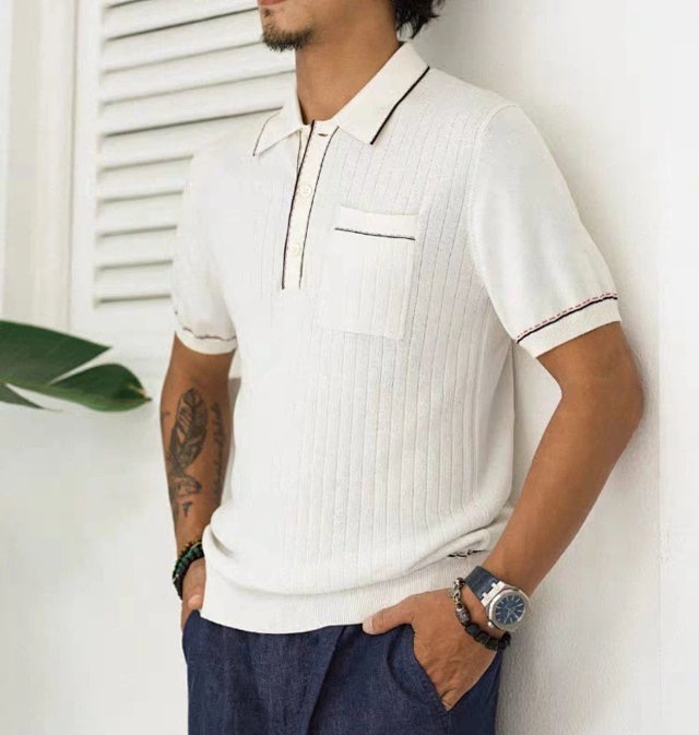 *mix* เสื้อ brunello cucinelli knitwear polo men สินค้าใหม่ ของแท้