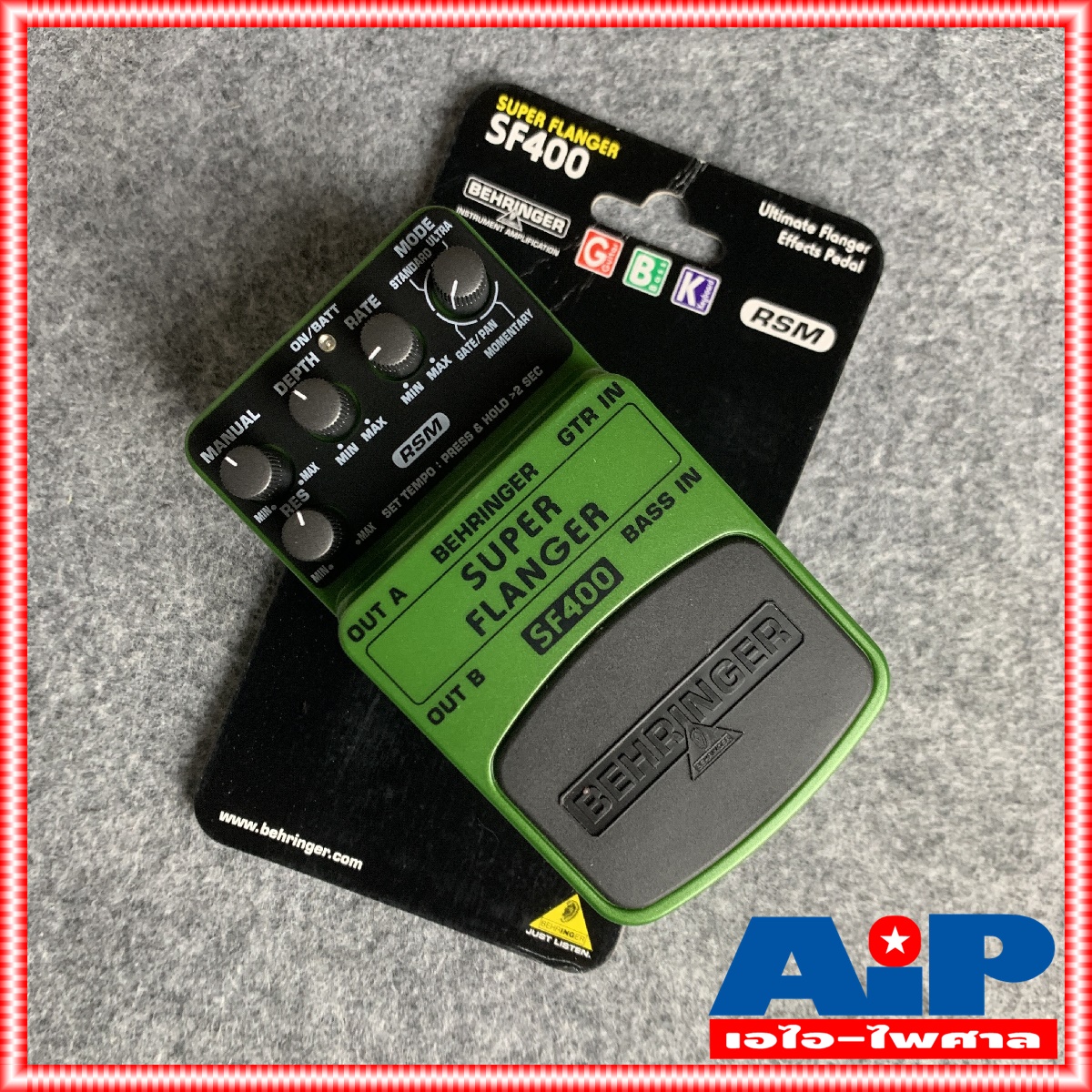 BEHRINGER SF400 เอฟเฟคกีต้าร์ Super Flanger เอฟเฟ็คเสียงแฟรงเจอร์ SF-400 SF 400 เอไอ-ไพศาล +++