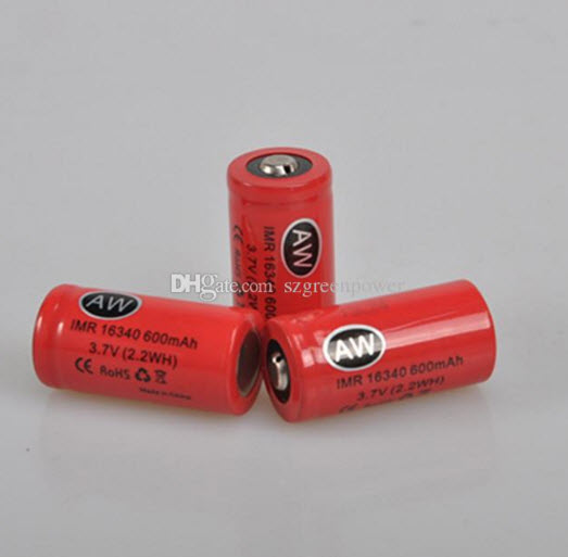AW IMR16340 lithium battery 3.7V 600mAh