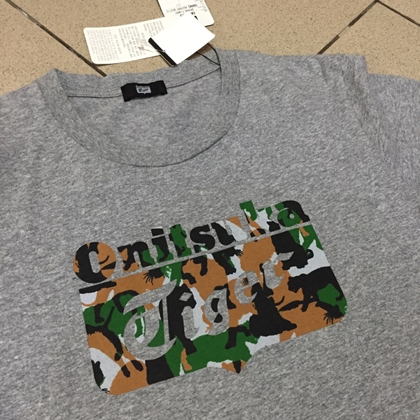 เสื้อยืด Onitsuka Tiger สีเทาลาย Camo