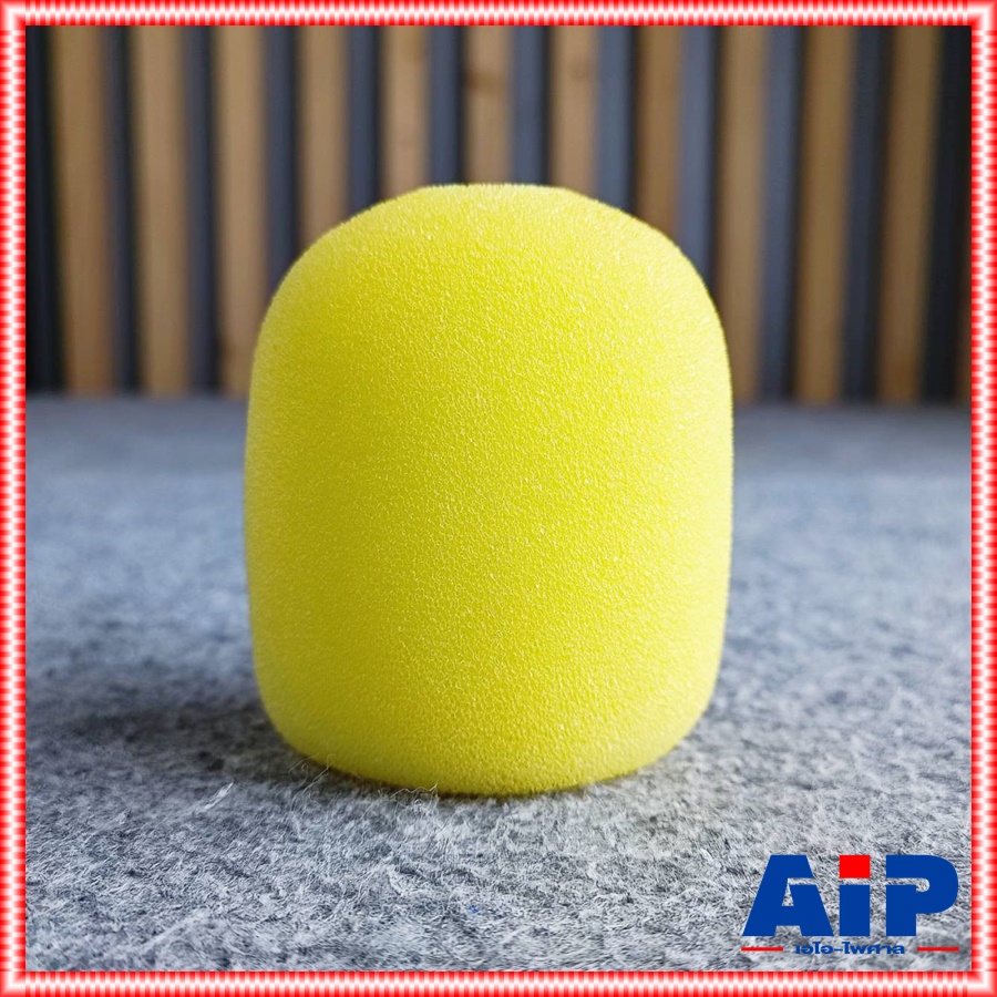 ฟองน้ำหัวไมค์ MS-5 มี5 สี ให้เลือก ดำ แดง น้ำเงิน ส้ม เหลือง ฟองน้ำ สวม ไมค์ ฟองน้ำใส่ไมค์ ฟองน้ำไมค์ เอไอ-ไพศาล