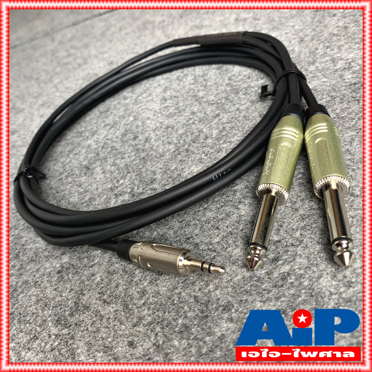 3เมตร AMPHENOL สาย TR-ST - PHONEx2 3M CA52-3333-WB-003 AMPHENOL สายTR-ST-PHONEx2 3M สายสัญญาณ TR-ST ออก ปลั๊กไมค์ โมโน 2หัว สายคอมเข้ามิกซ์