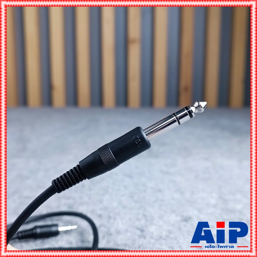 J049สาย P.TR-STออกmic st 1.5Mดำ DYNACOM สายปลั๊กtr-st-ปลั๊กไมค์สเตอริโอ J 049 J-049 สายสัญญาณสำเร็จรูป สายP.TR-ST-P.MIC ST 1.5เมตร เอไอ-ไพศาล