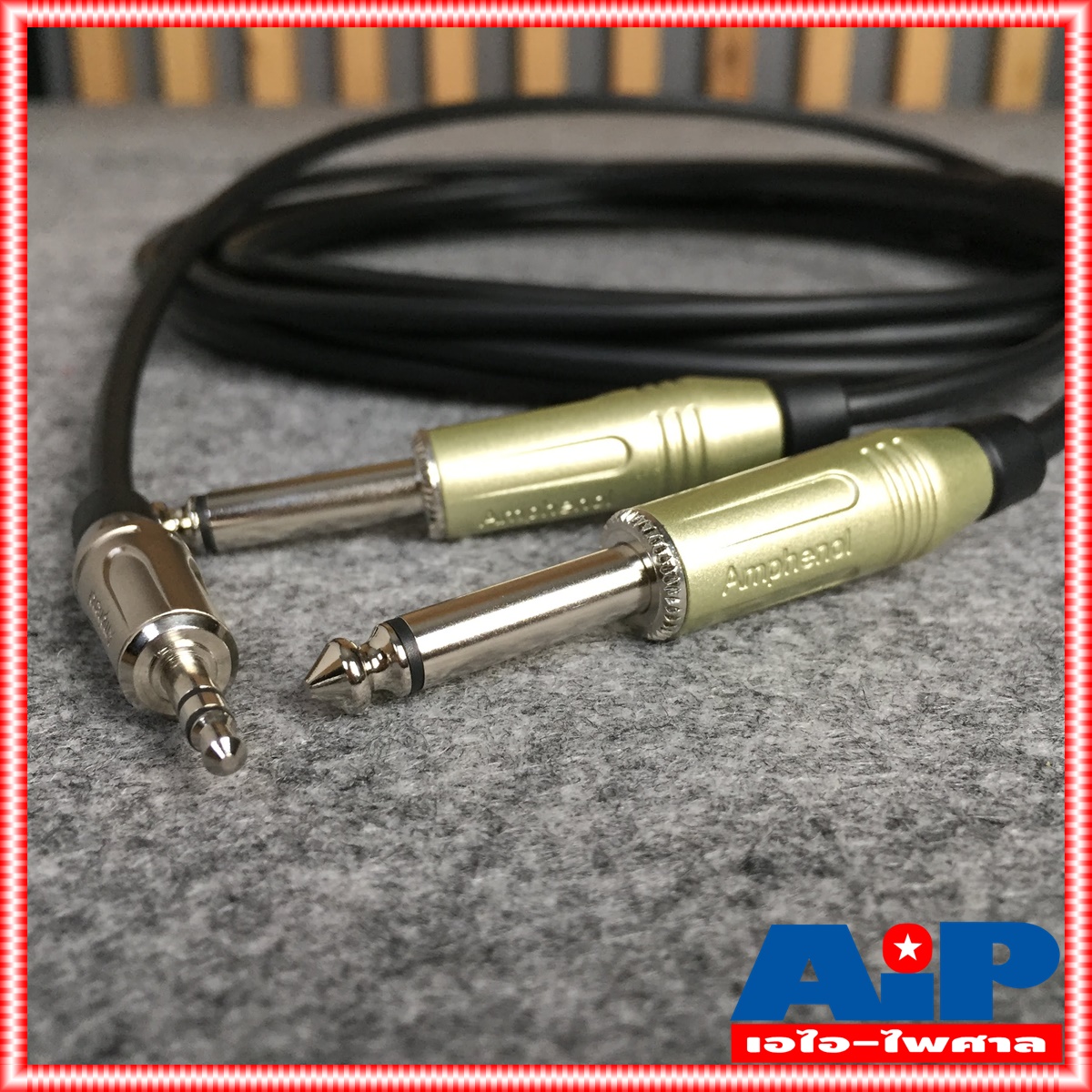 5เมตร AMPHENOL สาย TR-ST - PHONEx2 5M CA52-3333-WB-005 AMPHENOL สายTR-ST-PHONEx2 3M สายสัญญาณ TR-ST ออก ปลั๊กไมค์ โมโน 2หัว ยาว 5เมตร สายคอมเข้ามิกซ์