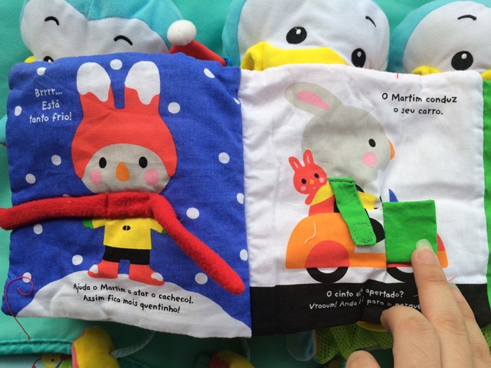 CH922 ของเล่นเด็กเล็กหนังสือผ้าภาษาอังกฤษ