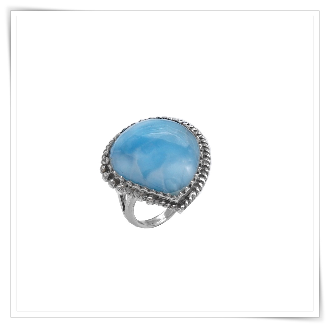 #แหวนหินมงคล #ลาริมาร์ (Larimar) "หินแห่งการพัฒนาความสัมพันธ์"