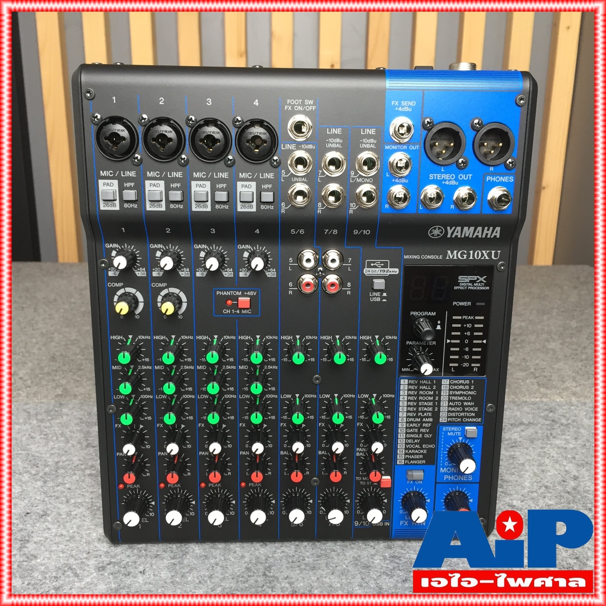 YAMAHA MG10XU MIXER รุ่น MG-10XU มิกซ์เซอร์ (ของแท้ 100% ประกัน สยามยามาฮ่า) ขนาด 10 ช่อง เอฟเฟค USB MG10 XU MG-10 MG 10 XU เอไอ-ไพศาล +++