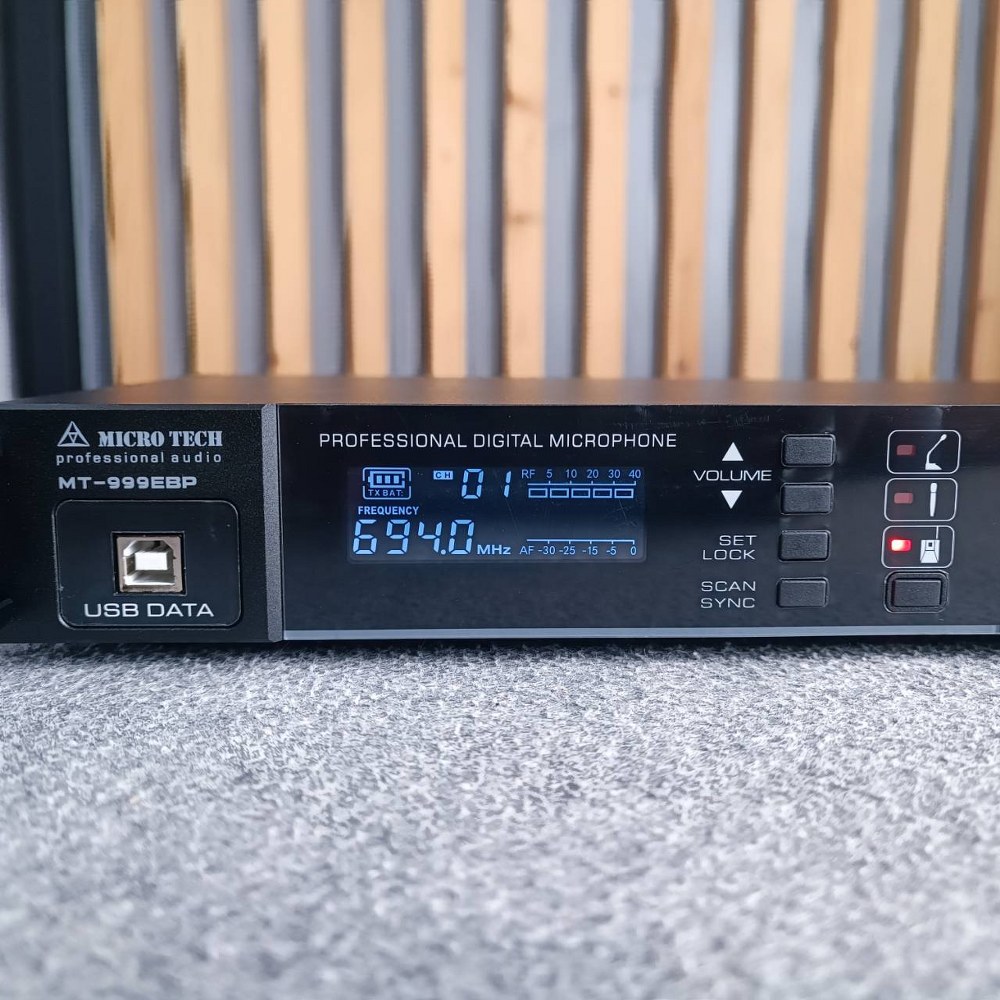 ไมค์หนีบคู่ MICROTECH MT-999E /BP ไมค์ลอย หนีบคู่ ปรับความถี่ได้ MT 999E /BP MT999E /BP เอไอ-ไพศาล