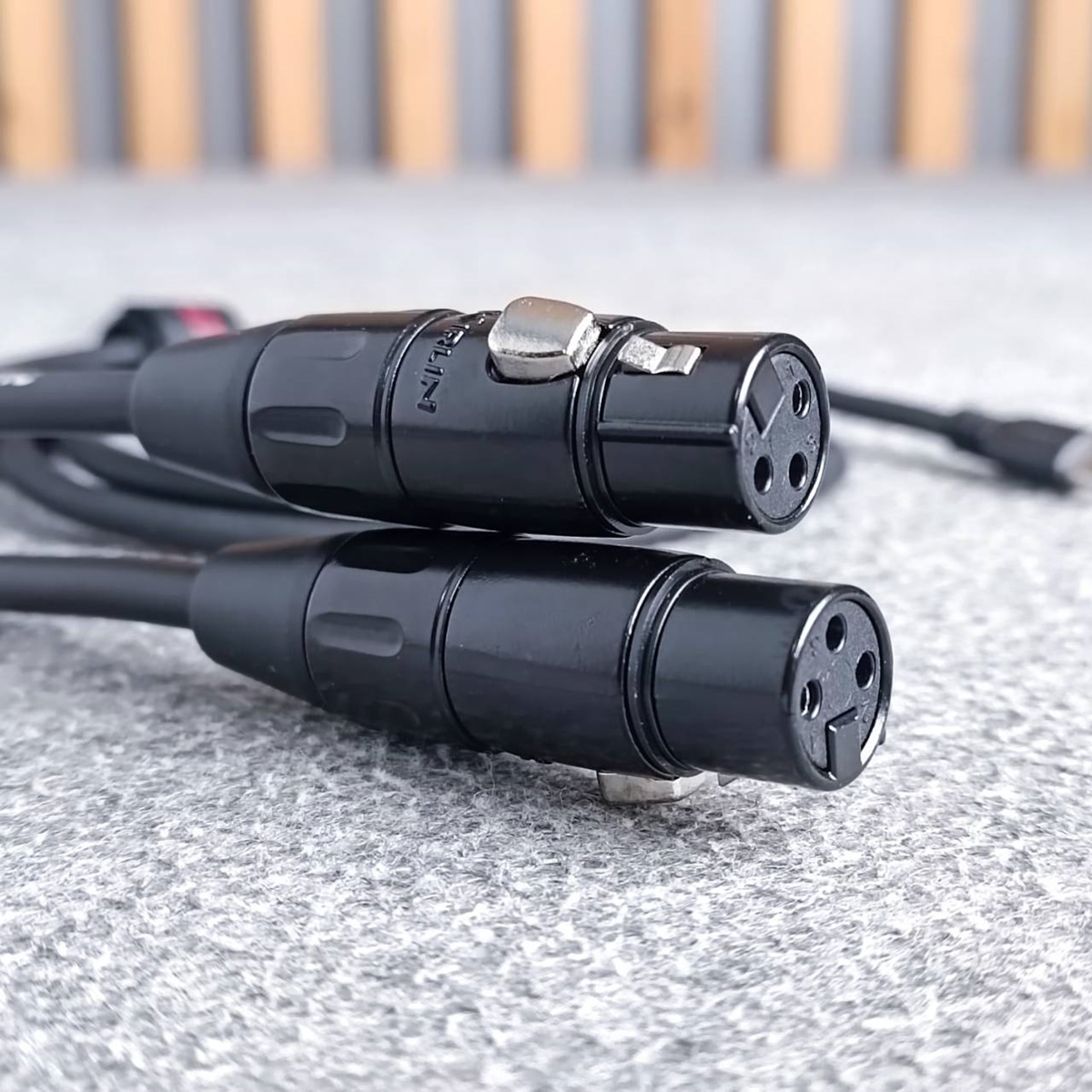 1เมตร KIRLIN UY-C-391 BK สาย USB type C ออก XLR เมีย x2 สายสัญญาณเสียง type C - J.XLRx2 เอไอ-ไพศาล