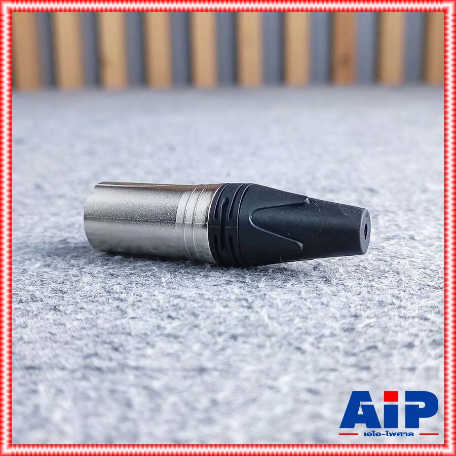 1ตัว NPE E-002A ราคา1ตัว CANNON แจ็ค XLR ตัวผู้ 3 ขา ท้ายยาง สำหรับเข้าสาย รุ่น E002 E 002 A E002 เอไอ-ไพศาล