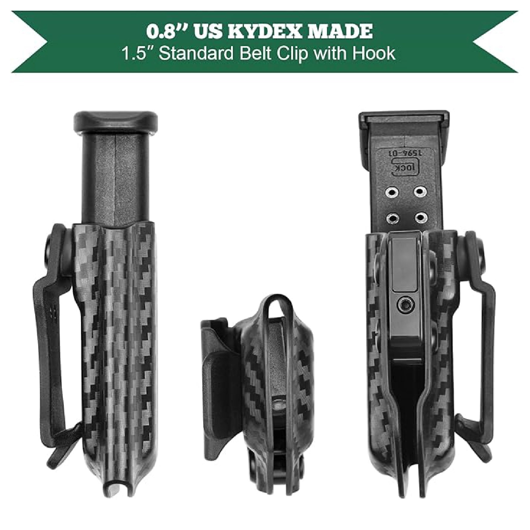 ซองแม็กกาซีน 9 mm. Carbon Fiber Kydex [ Warriorland ] ﹝Tactical Vest﹞