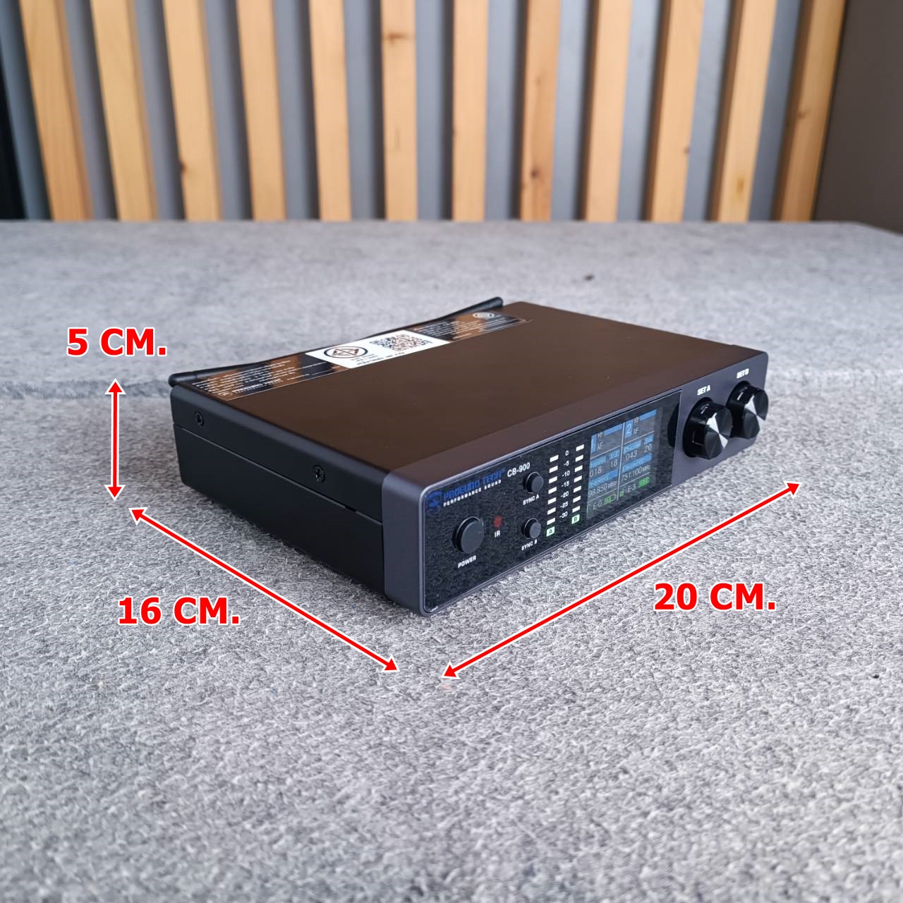 PROEUROTECH CB-900 ไมค์ลอย มือถือคู่ ปรับความถี่ได้ โปรยูโร เทค CB 900 PROEURO TECH CB900 เอไอ-ไพศาล