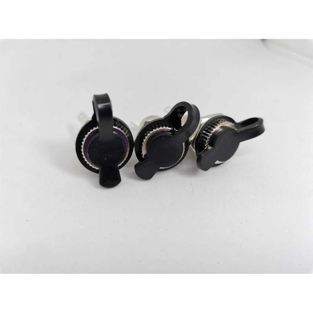 Jack DC 5.5x2.1mm Female ตัวเมีย แจ๊คดีซี พร้อมจุกยางกันฝุ่น สแตนเลส ทนกระแสสูงกว่าตัวพลาสติก มีจุกยางกันน้ำ พร้อมส่งในไทย 3 ตัวชุด