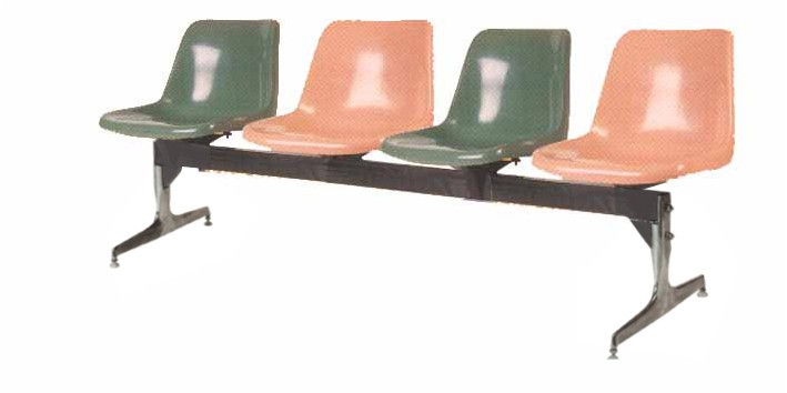 เก้าอี้แถว เก้าอี้พักคอย เก้าอี้นั่งคอย 2 ที่นั่ง, 3 ที่นั่ง, 4 ที่นั่ง ที่นั่งไฟเบอร์กลาส VC รุ่น DT-094