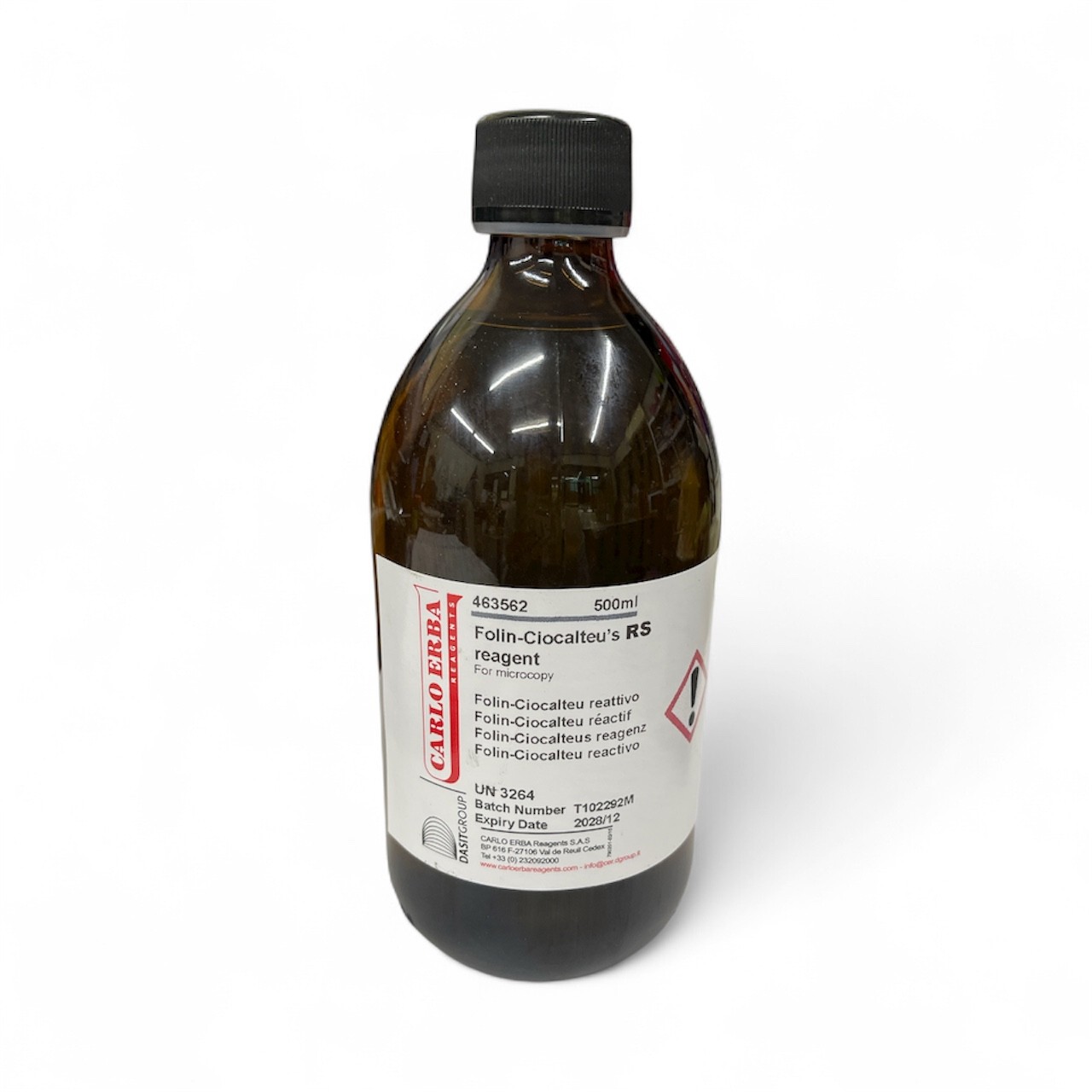 Folin-Ciocalteu's Phenol Reagent 500 ml -Carlo