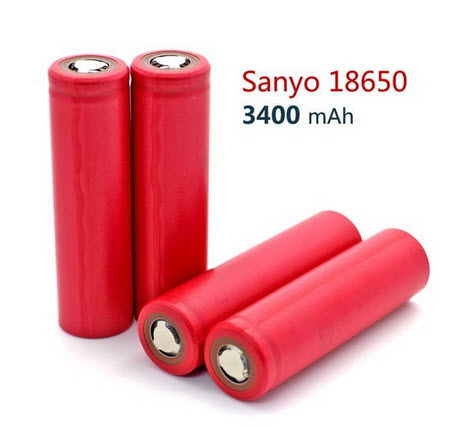 Sanyo NCR18650BF 3400mAh 3.7V 18650 Lithium Battery (ของแท้)(1ชิ้น/ก้อน)