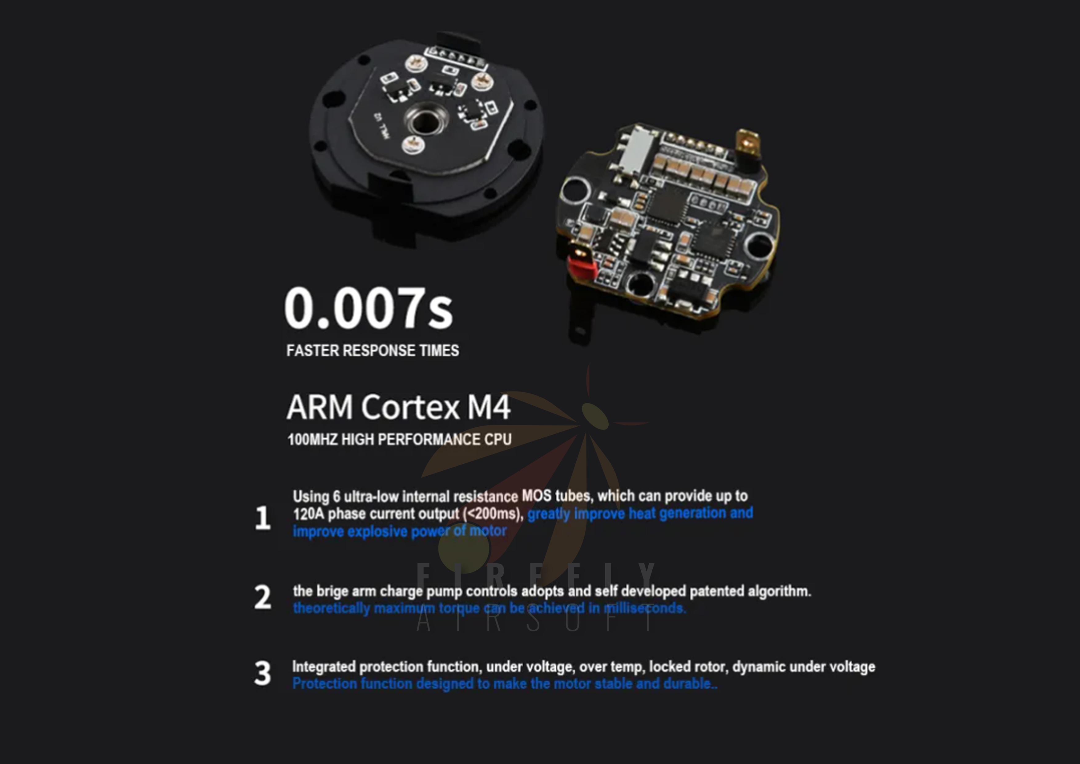 Tiger Gears T238 Demon King 34000 39000 48000 60000 RPM AEG Brushless Motor for Toy and Outdoor Fun Games