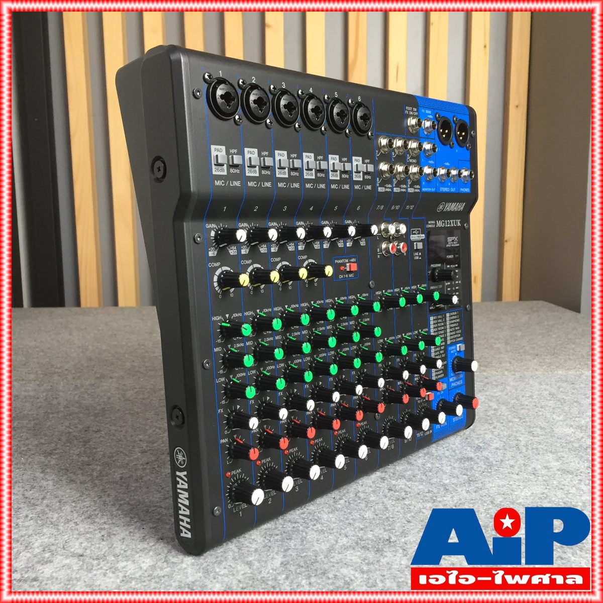 YAMAHA MG-12XUK MIXER วอลลุ่มหมุน มิกซ์ มิกเซอร์ MG12XUK MG 12 XUK เครื่องเสียง เครื่องปรับแต่งเสียง MIX เอไอ-ไพศาล +++